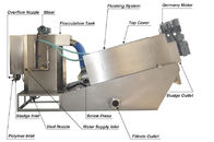 High Potency Screw Type Sludge Dewatering Machine For Waste Water Treatment