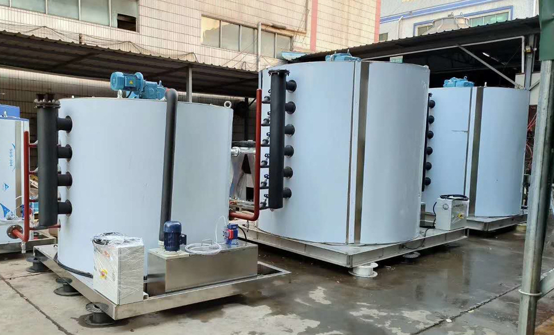 40tons ice making machine for fishery industry fish cooling and preservation industrial flake ice machine