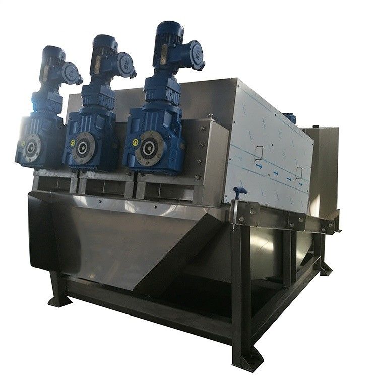 SS304 SS316 Screw Sludge Dewatering Machine Sludge Dehydrator System For Sale