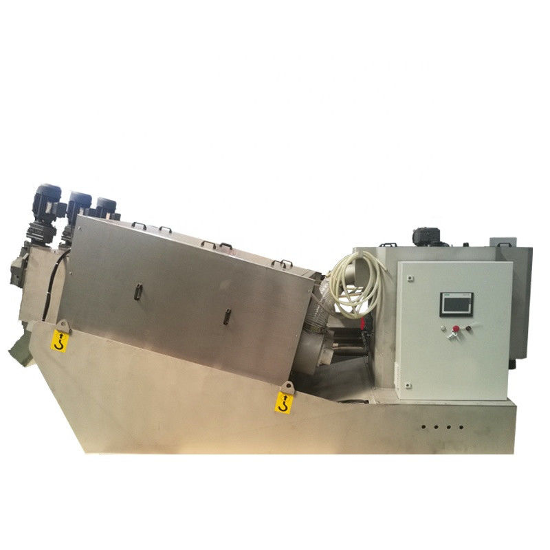 Chemical Wastewater Treatment Machine Screw Sludge Dehydrator System Easy Operation