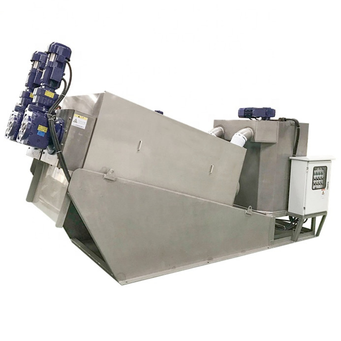 Multi Disc Screw Press Dewatering Machine Purifying Sewage ...