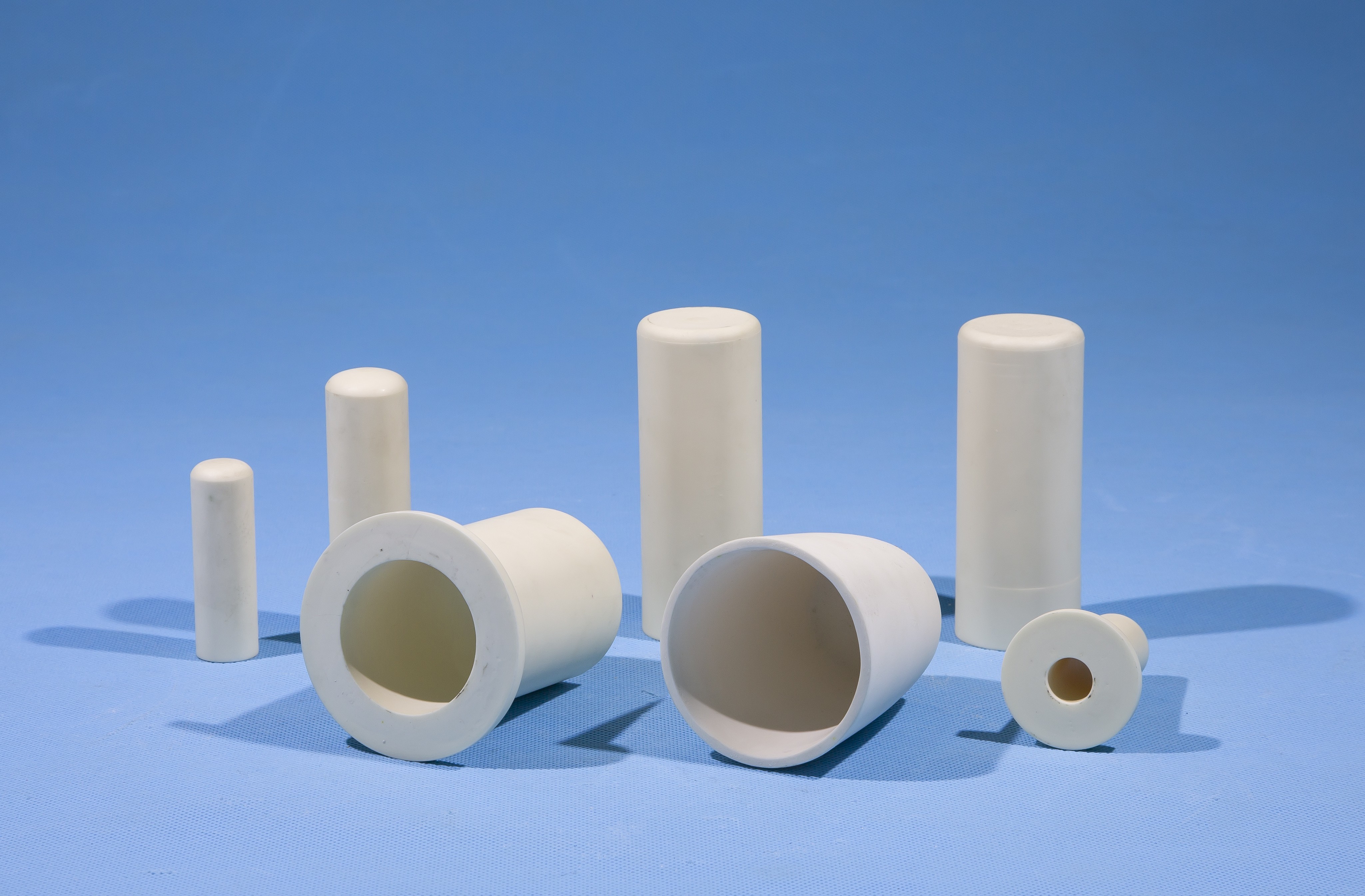 Light Yellow Zirconia Ceramic Parts 95 Alumina Inclined Zirconia Tube